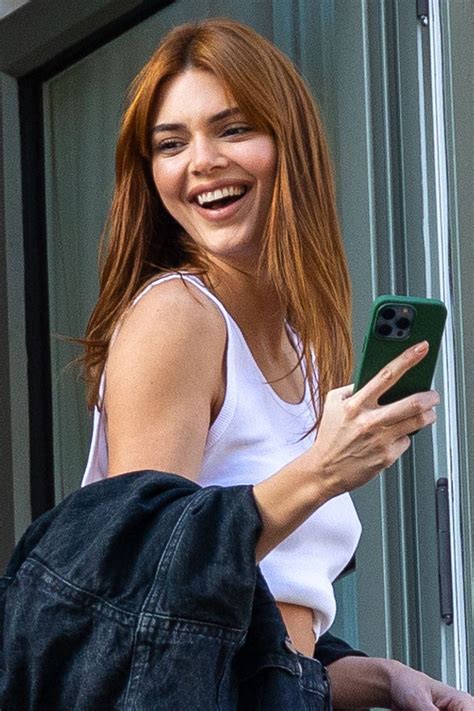 kendall jenner red hair